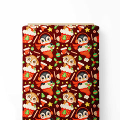 Cute Christmas Print Fabric