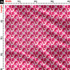 Pink Wildflower Harmony Print Fabric