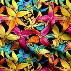 Multicolor Floral Print Fabric