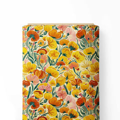 Marigold Floral 1.0 Print Fabric