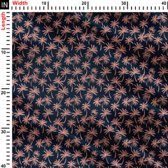 Duotone Summer Pattern Print Fabric