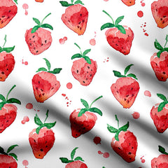 Red Lychee Print Fabric