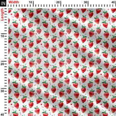 Red Lychee Print Fabric