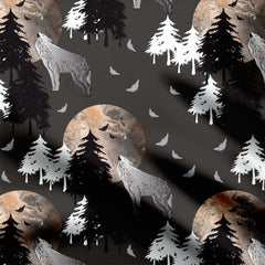 Halloween werewolf Print Fabric