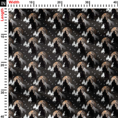 Halloween werewolf Print Fabric