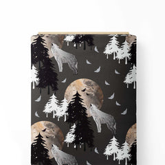 Halloween werewolf Print Fabric