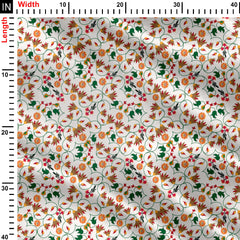 floral twirls Print Fabric