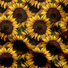 big size sun flower pattern Print Fabric