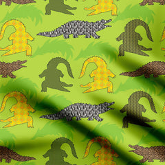 Croc Print Fabric