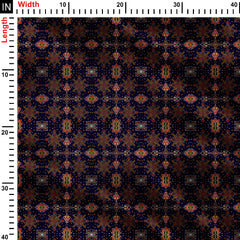 Ikat pattern Print Fabric