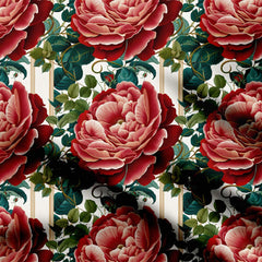 Botanical Roses Print Fabric