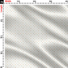 Polka Bugs Off white Print Fabric