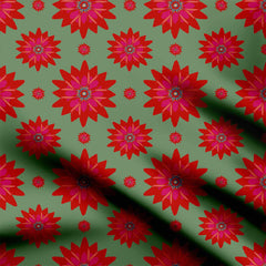 Star Floral 1 Print Fabric