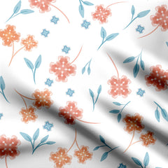 Coral Charm Print Fabric