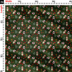 Jolly Christmas Print Fabric