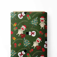 Jolly Christmas Print Fabric