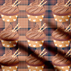 Ice Cream Tartan Print Fabric