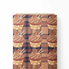 Ice Cream Tartan Print Fabric