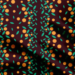 Floral Stripes Print Fabric