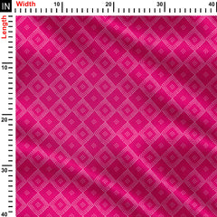 Pink Bandhani Print Fabric