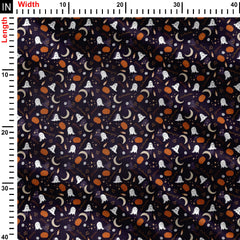 Spooky Halloween Print Fabric