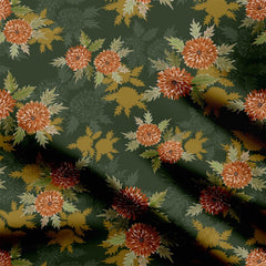 Fall Marigold Print Fabric