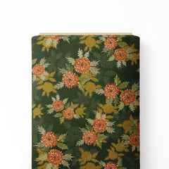 Fall Marigold Print Fabric