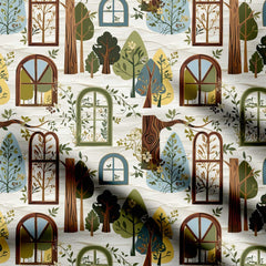 Woodland Print Fabric