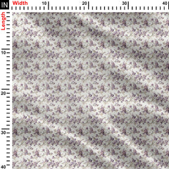 lilac blooms Print Fabric