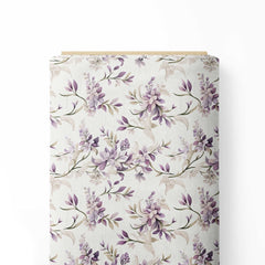 lilac blooms Print Fabric