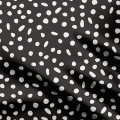 Spots Charcoal Print Fabric