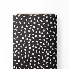 Spots Charcoal Print Fabric