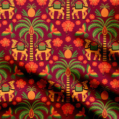 Bohemian Indian desert spring 002 Print Fabric