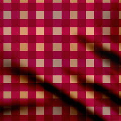 Shadow Sunburst Checks Print Fabric