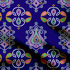 Multicolor Bandhani Print Fabric