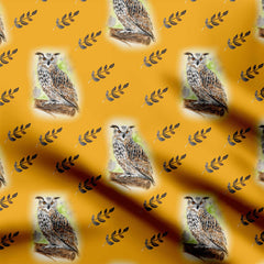 Wise owl Print Fabric