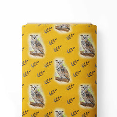 Wise owl Print Fabric