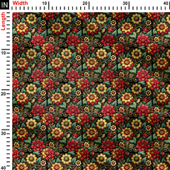 Featuring vibrant  bloom Print Fabric