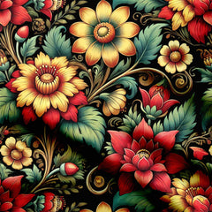 Featuring vibrant  bloom Print Fabric