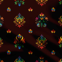 Mexican Otomi Flower Print Fabric