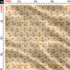 Fresh Spring Flower Print Fabric