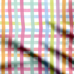 Watercolor stripes Print Fabric