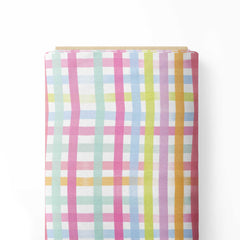 Watercolor stripes Print Fabric