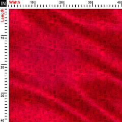 Valentine Red Hue Print Fabric