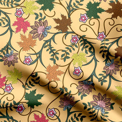 Maple glow Print Fabric