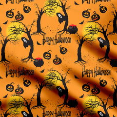 Happy Halloween spooks Print Fabric