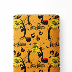 Happy Halloween spooks Print Fabric