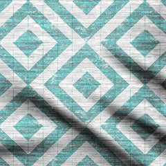 Geometrical Square Pattern With textures Print Fabric