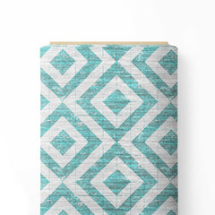 Geometrical Square Pattern With textures Print Fabric