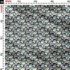 water colour flowers Print Fabric